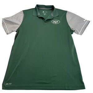 Nike Green & Gray New York Jets Dri-FIT Polo